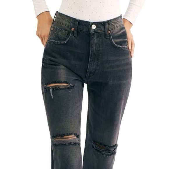 Free People Lita Cropped Ankle black jeans - Picture 3 of 3